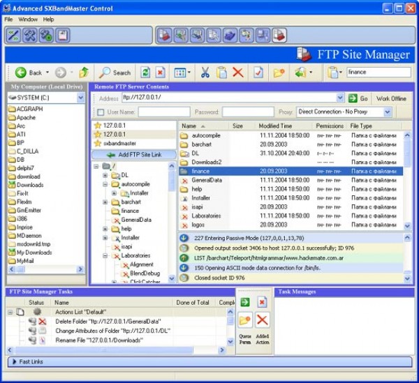 SXBandMaster включает в себя: программу для дозвона и установки