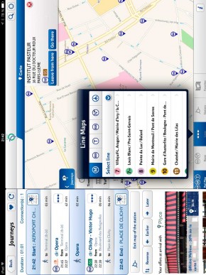 скриншот RATP - карта метро Парижа