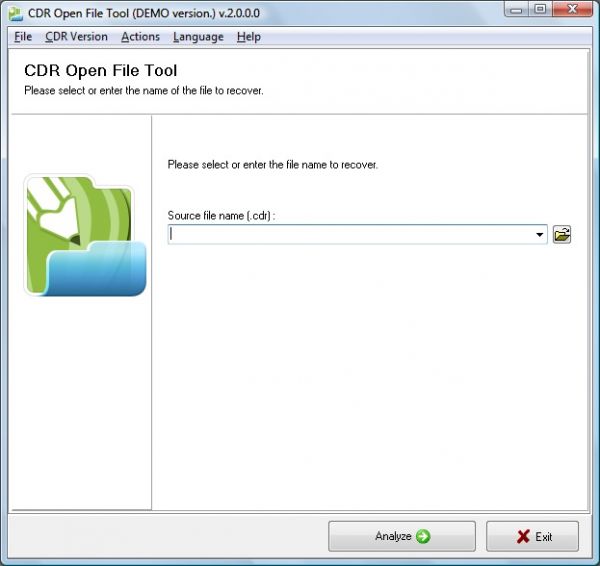 CDR Open File Tool - скачать бесплатно CDR Open File Tool 2.0.5.0