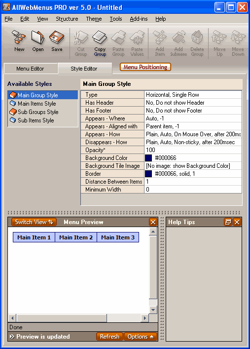 ����� ������ AllWebMenus 5.1.788 ������