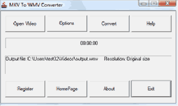 скриншот MKV To WMV Converter