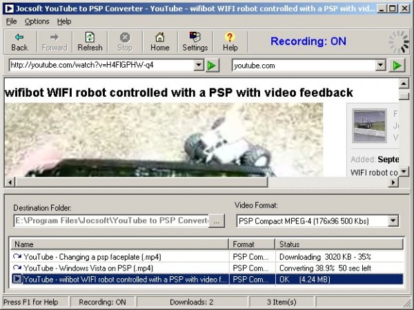 Jocsoft YouTube to PSP Converter  1.1.2.5