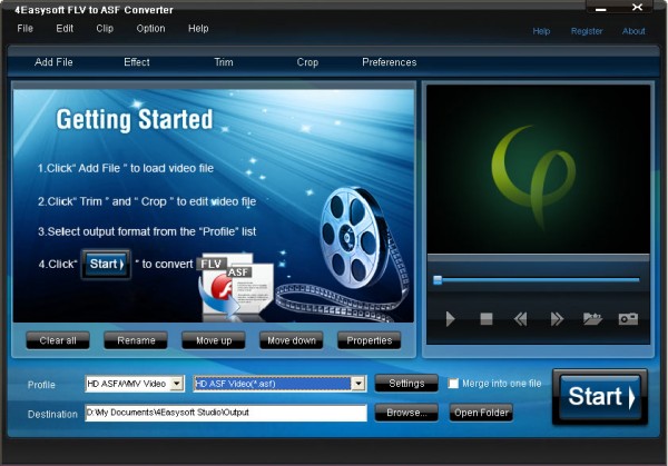 4Easysoft FLV to ASF Converter  3.1.06