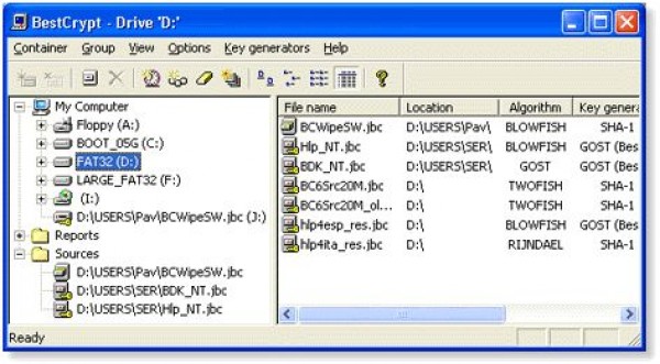 BestCrypt 8.06.1 - Пакет программ для создания на жестком диске компьютера