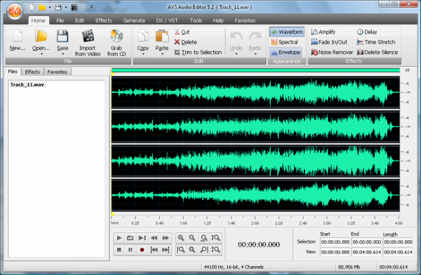 AVS Audio Editor - Скачать Бесплатно AVS Audio Editor 5.2.1.241