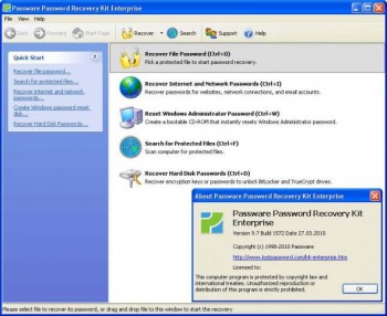 скриншот Passware Kit Enterprise 