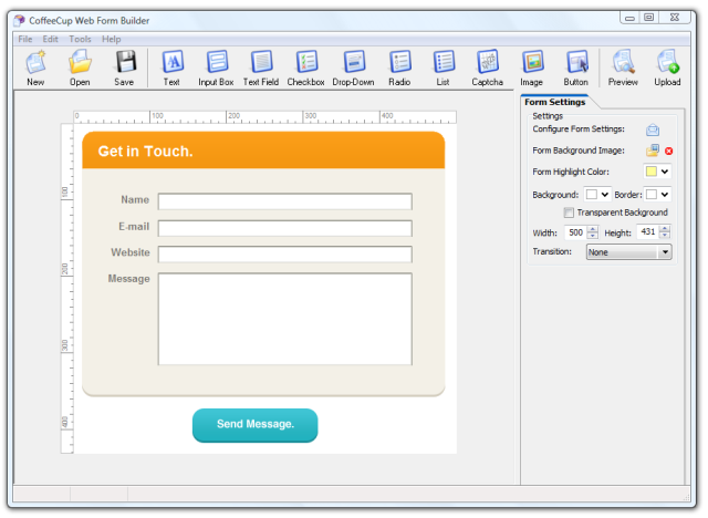 coffee form builder key