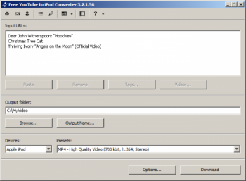 Free YouTube to iPod Converter  3.11.0.128