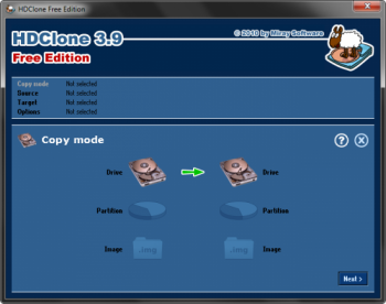 скриншот HDClone Free Edition 
