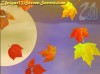 фотография 3D Falling Autumn Leaves 
