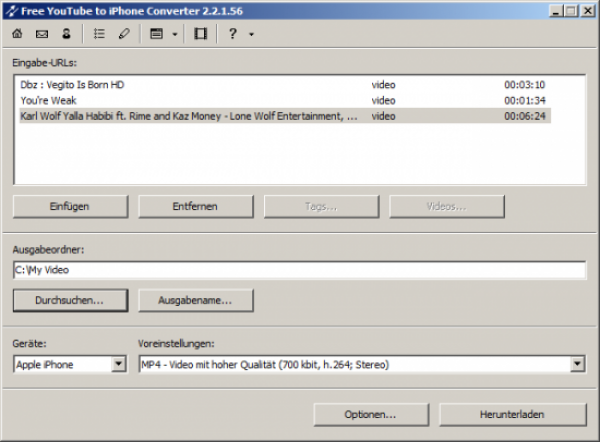 Free YouTube to iPhone Converter  2.10.30