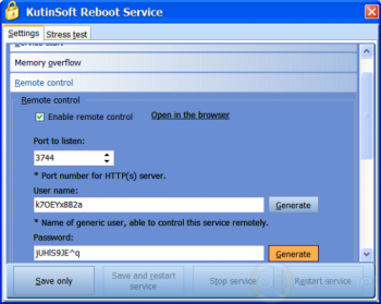 скриншот Reboot Service 