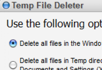скриншот Temp File Deleter 