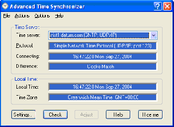 скриншот Advanced Time Synchronizer