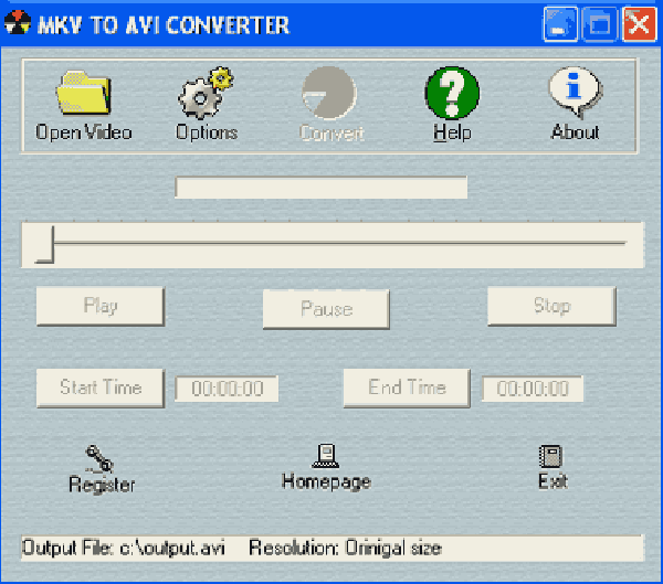 Посмотреть скриншот MKV to AVI Converter.